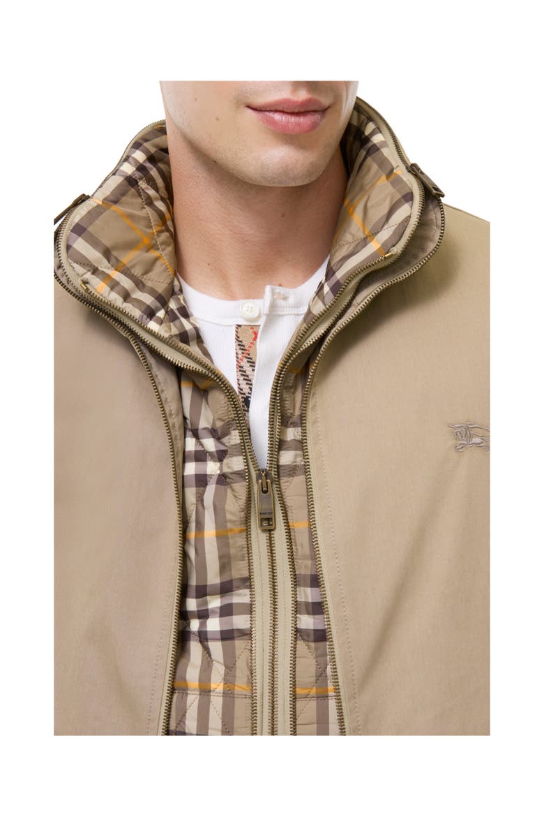 Cotton Twill Jacket with Warmer, Alternate, color, Saltmarsh beige