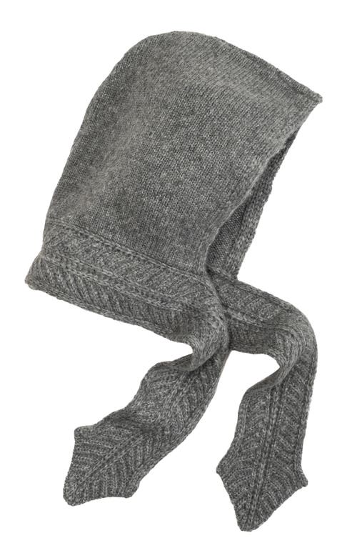 Echo Fuzzy Scarf Hood In Gray