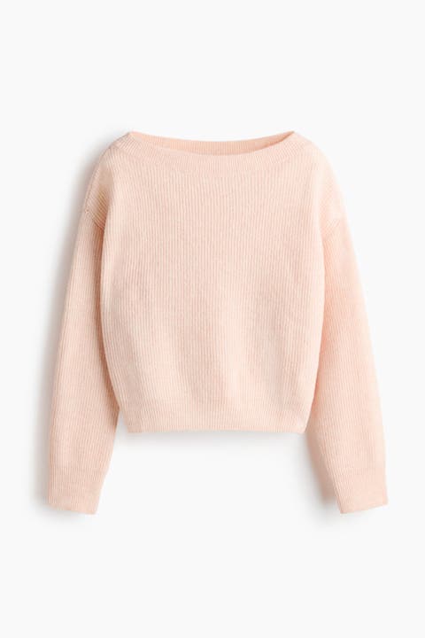 Oversized Boat-neck Jumper