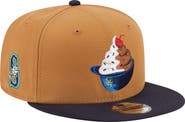New Era Men's New Era Khaki/Navy Seattle Mariners Ice Cream 9FIFTY Snapback Hat