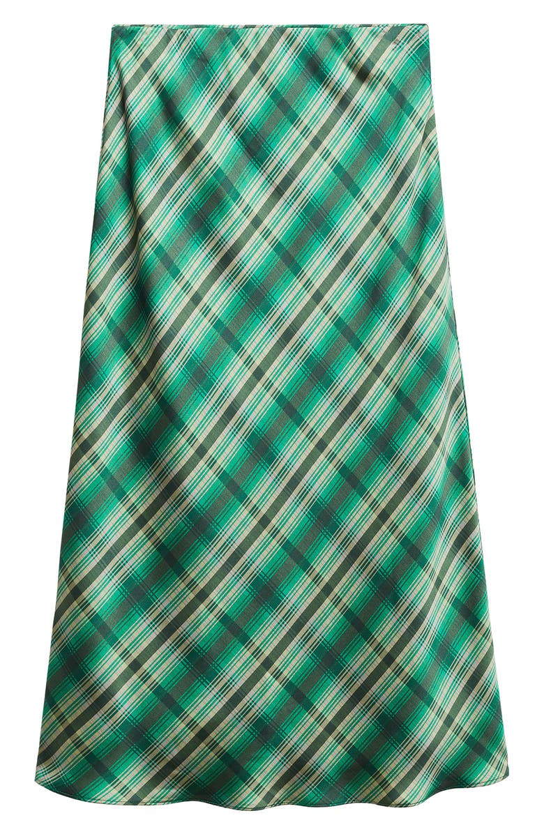 MANGO Plaid Midi Skirt, Alternate, color,