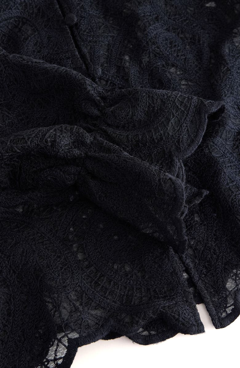 NEXT Long Sleeve Lace Top, Alternate, color, Black