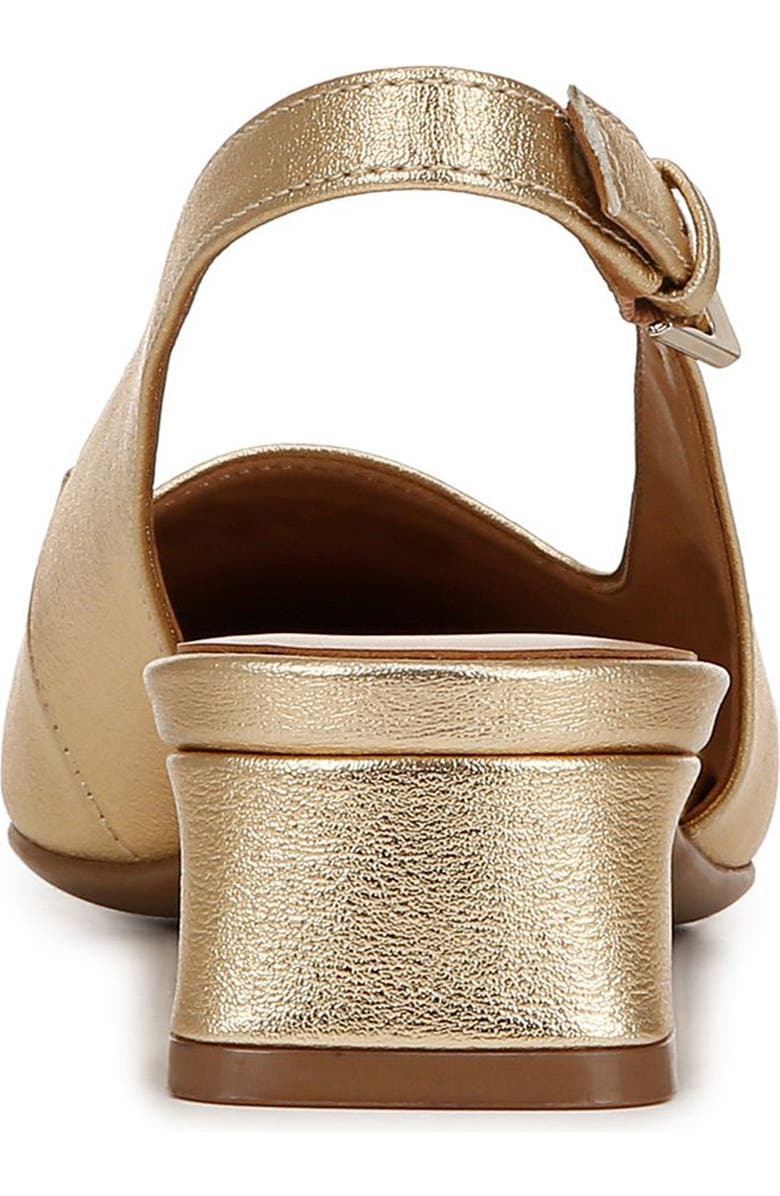 Naturalizer Ginger Slingback Pump, Alternate, color, Dark Gold Faux Leather