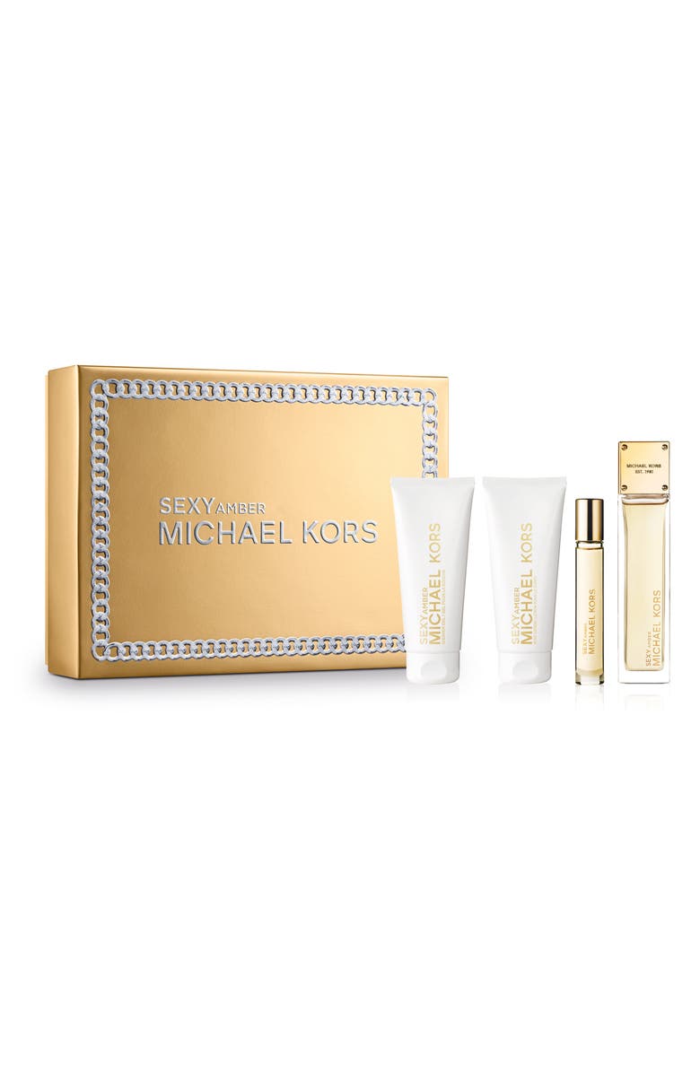 Michael Kors Sexy Amber 4-Piece Fragrance Gift Set $180 Value, Main, color, 