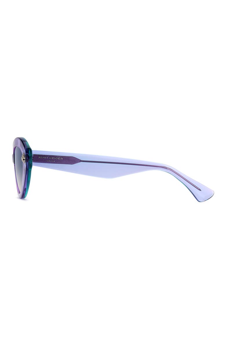 52mm Gradient Oval Sunglasses, Alternate, color, VIOLET/ BLUE PEACH