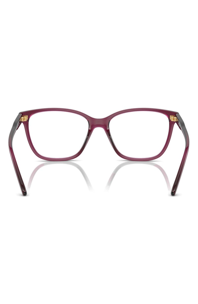 VOGUE 51mm Pillow Optical Glasses, Alternate, color, Dark Red