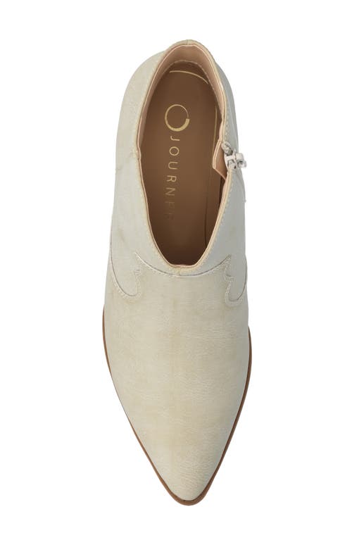 Journee Collection Taliah Western Ankle Boot In Neutral