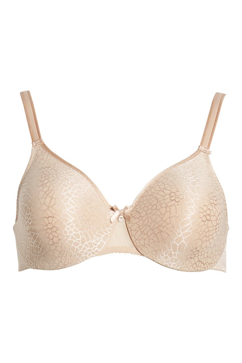 C Magnifique Underwire Minimizer Bra, Alternate, color, NUDE