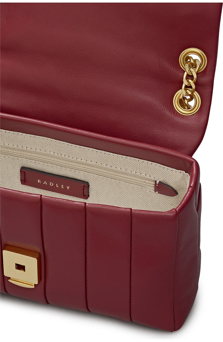 Radley Burton Way Mini Quilted Crossbody Bag, Alternate, color, Carmine
