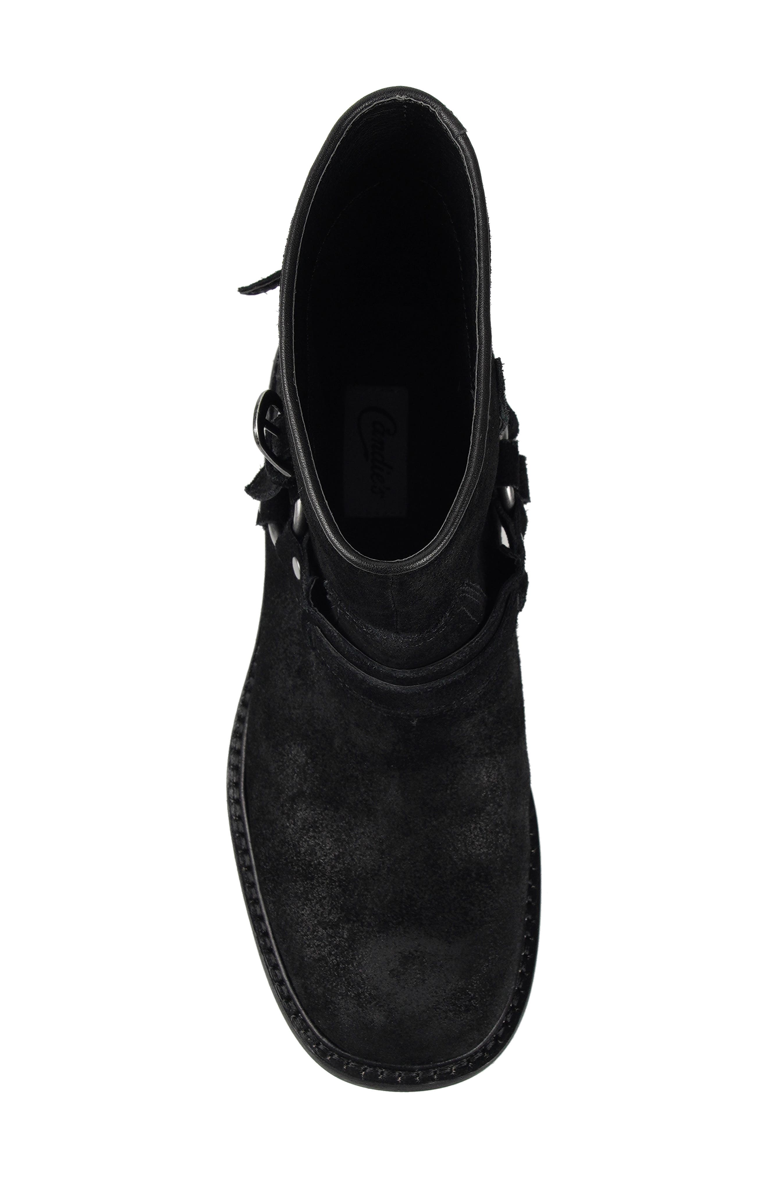 Candie's Fridda Moto Bootie, Alternate, color, Black