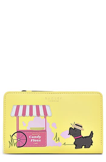 Radley Candy Floss Bifold Leather Wallet In White