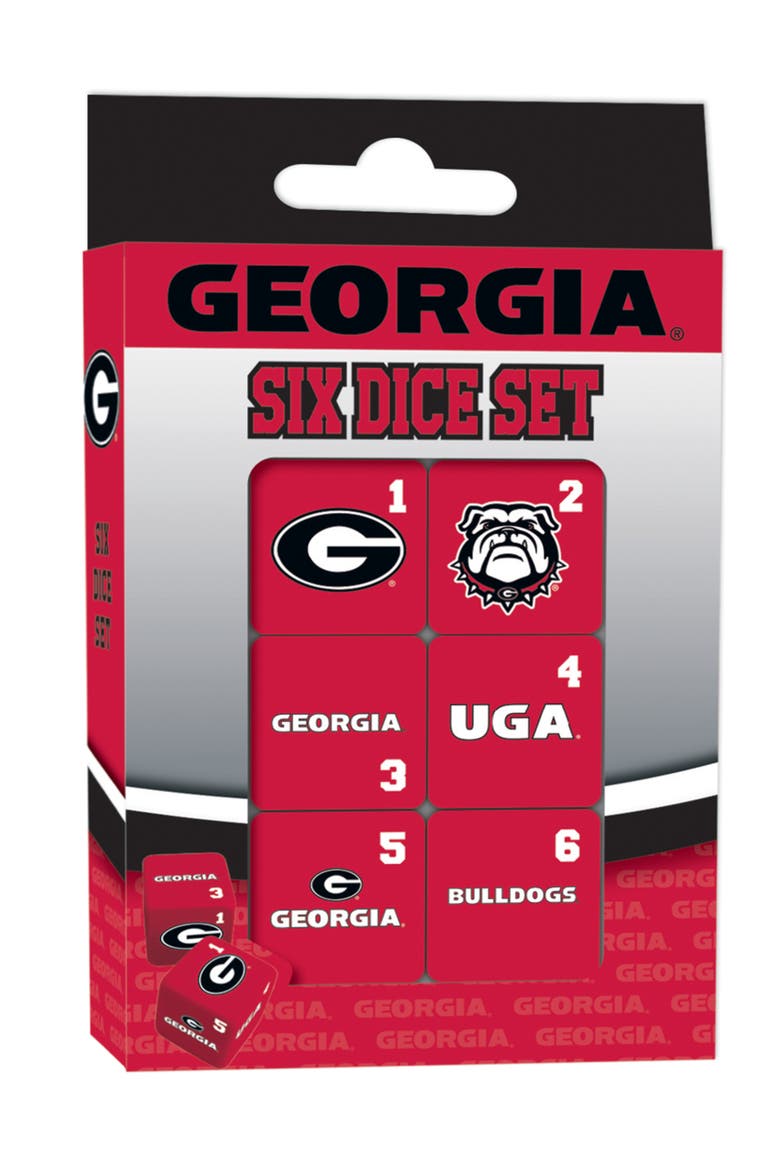 Georgia Bulldogs Dice Set - 19mm, Main, color, Multicolor