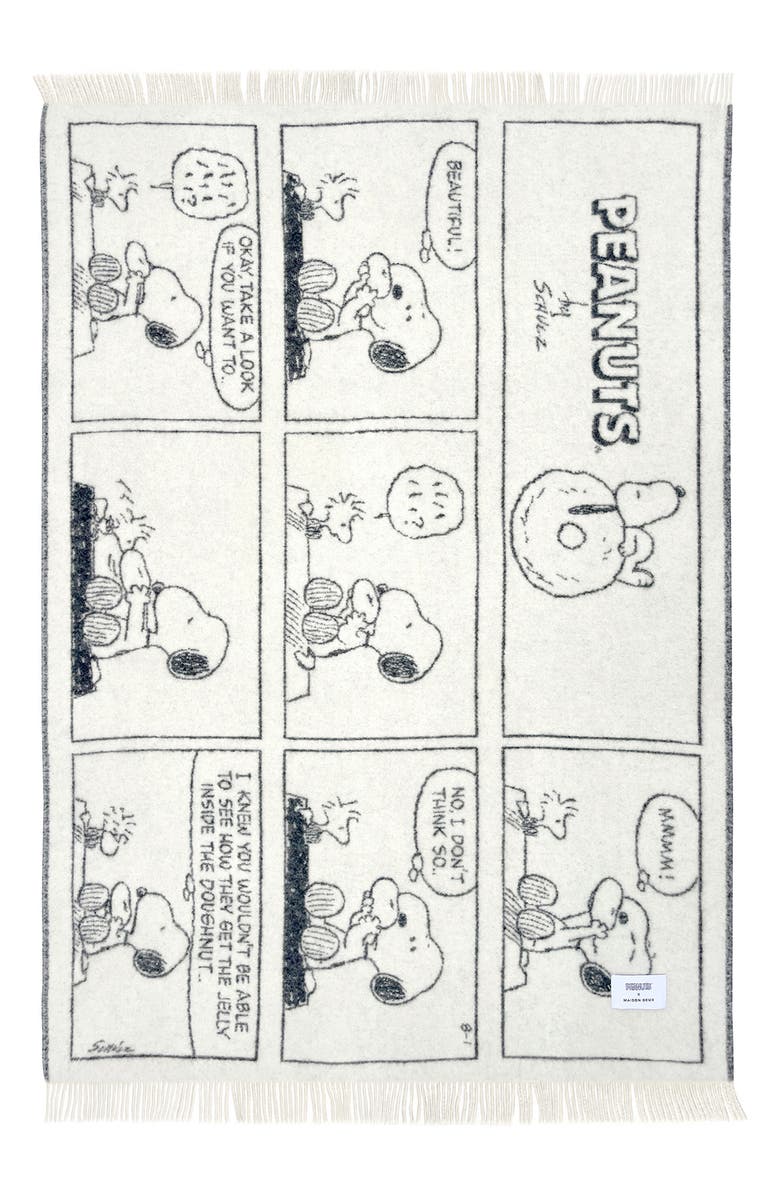 Peanuts Comic Strip Wool Throw Blanket