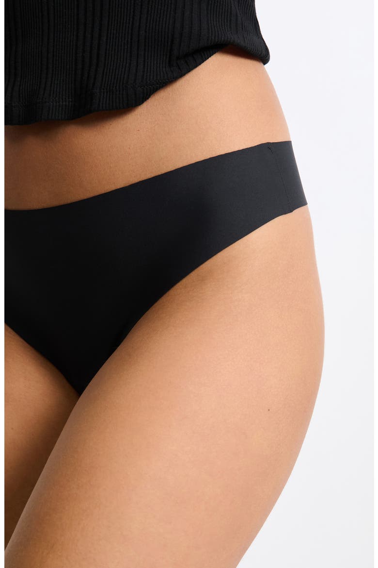 Jessy 3-Pack Thongs, Alternate, color, BLACK