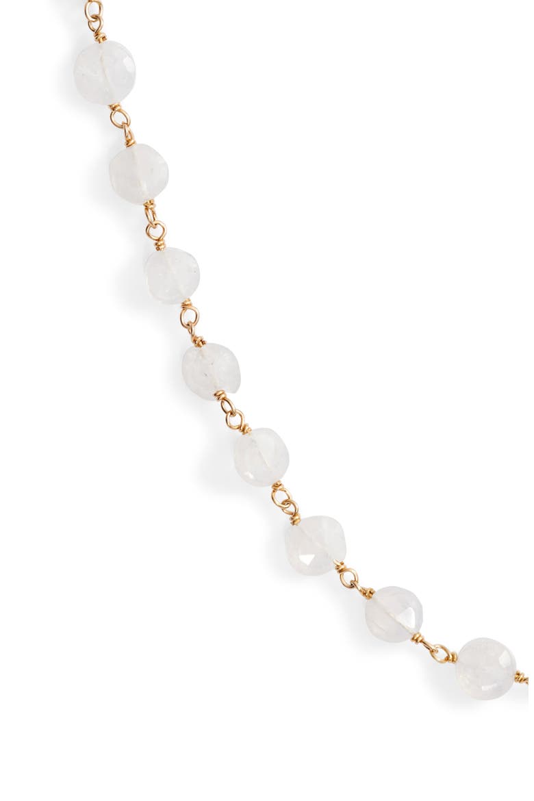 Diana Coin Necklace, Alternate, color, MOONSTONE