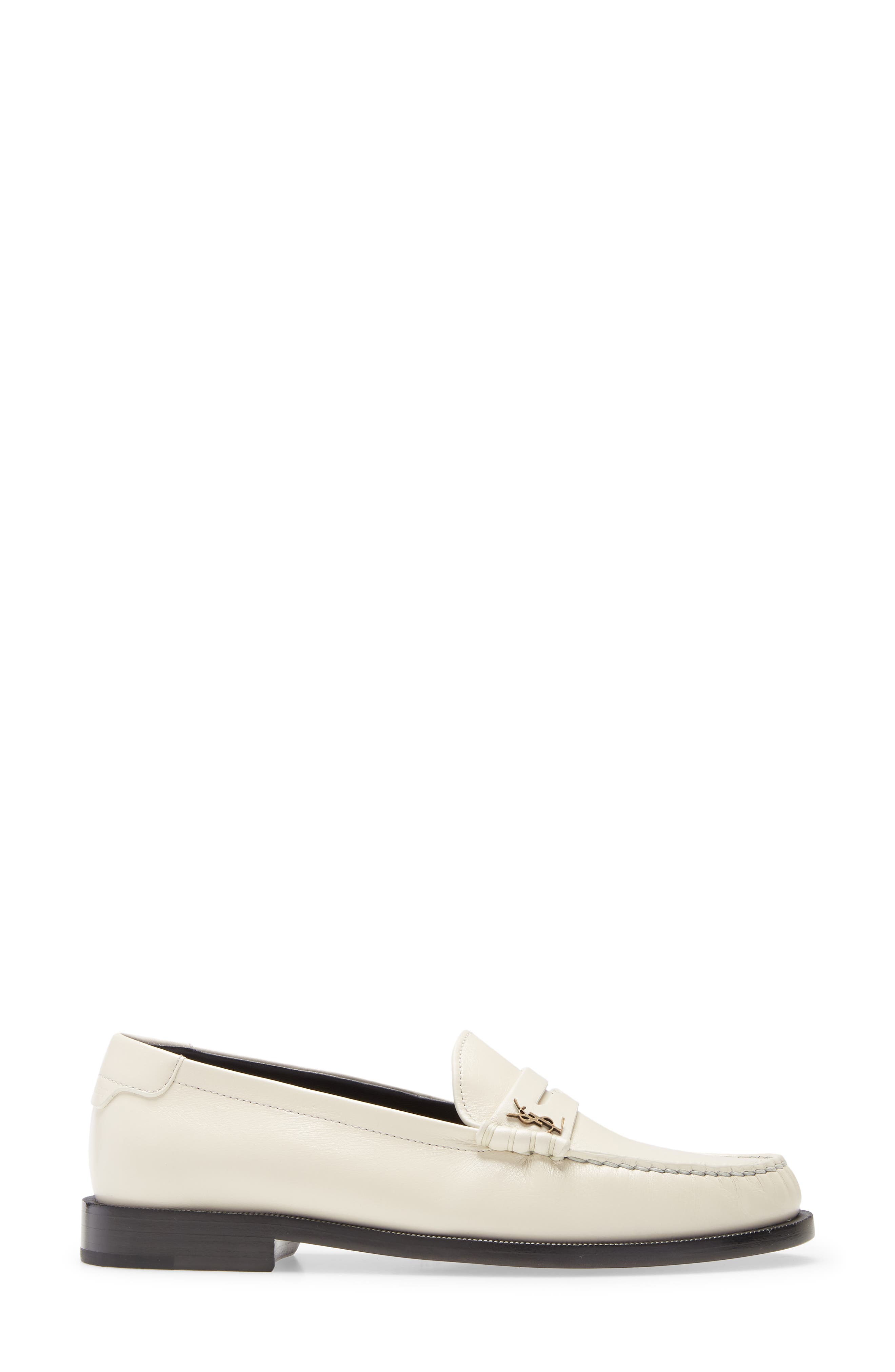 Saint Laurent YSL Monogram Penny Loafer, Alternate, color, 