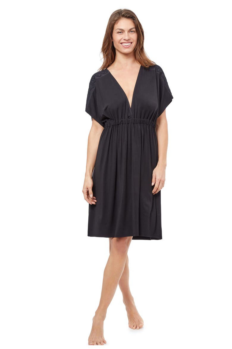 Florence Cover-up Dress, Main, color, BLACK