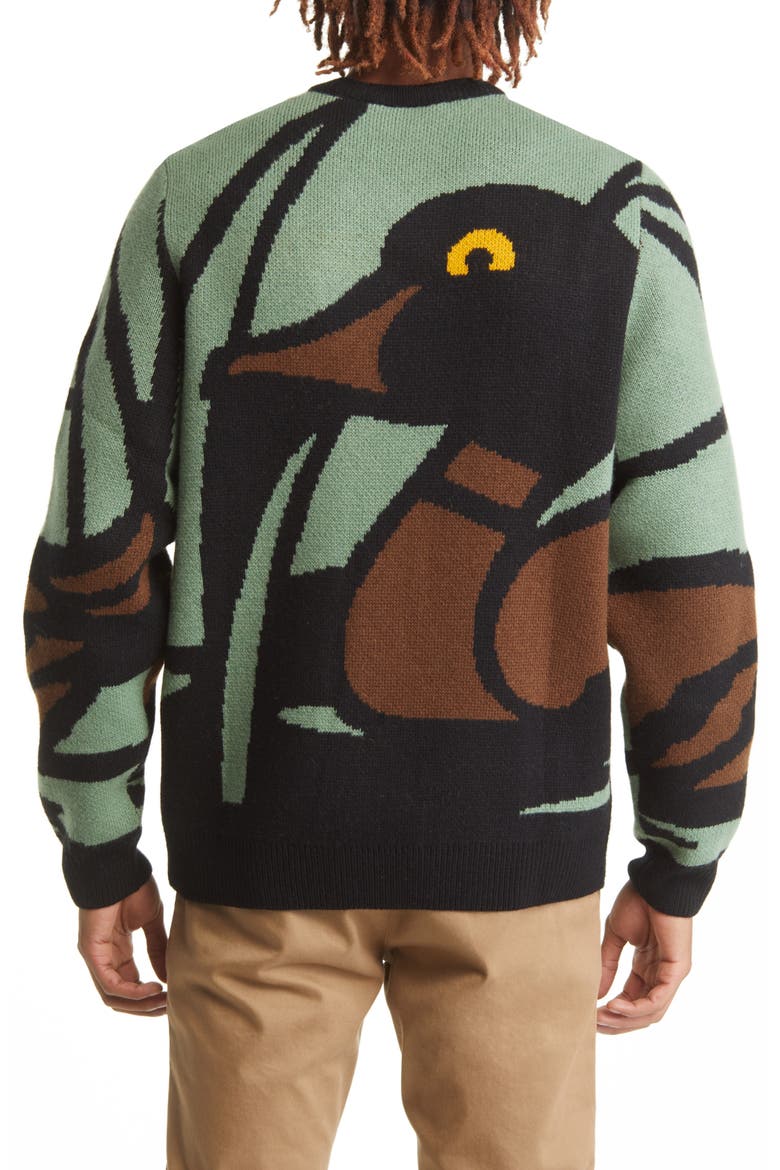 Duck Pond Wool Blend Sweater, Alternate, color, POND JACQUARD