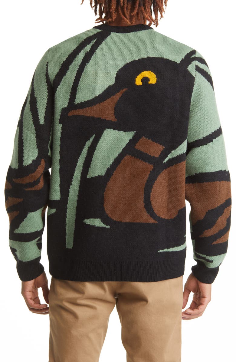Carhartt Work In Progress Duck Pond Wool Blend Sweater, Alternate, color, 