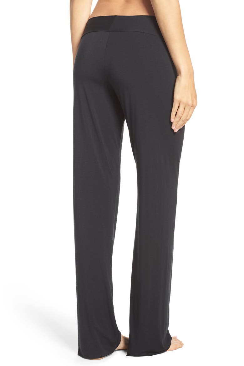 'Butter' Stretch Modal Pants, Alternate, color, BLACK