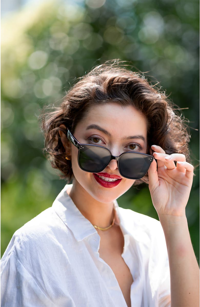 Chamelo Veil Slider Alpha Sunglasses, Alternate, color, Smoke