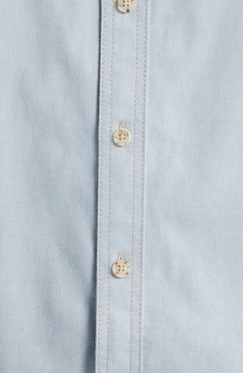 James Campbell Cana Trim Fit Cotton Button-up Shirt In Blue