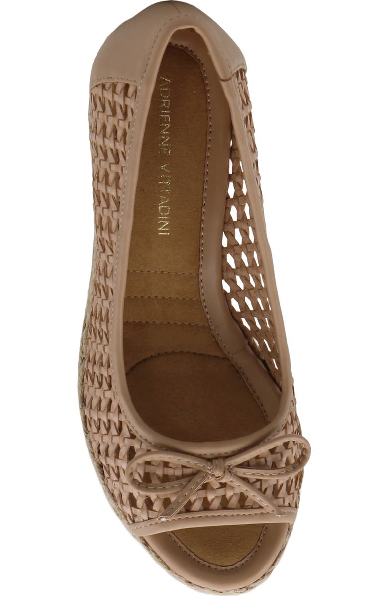 Adrienne Vittadini Batches Espadrille Wedge Pump, Alternate, color, Natural