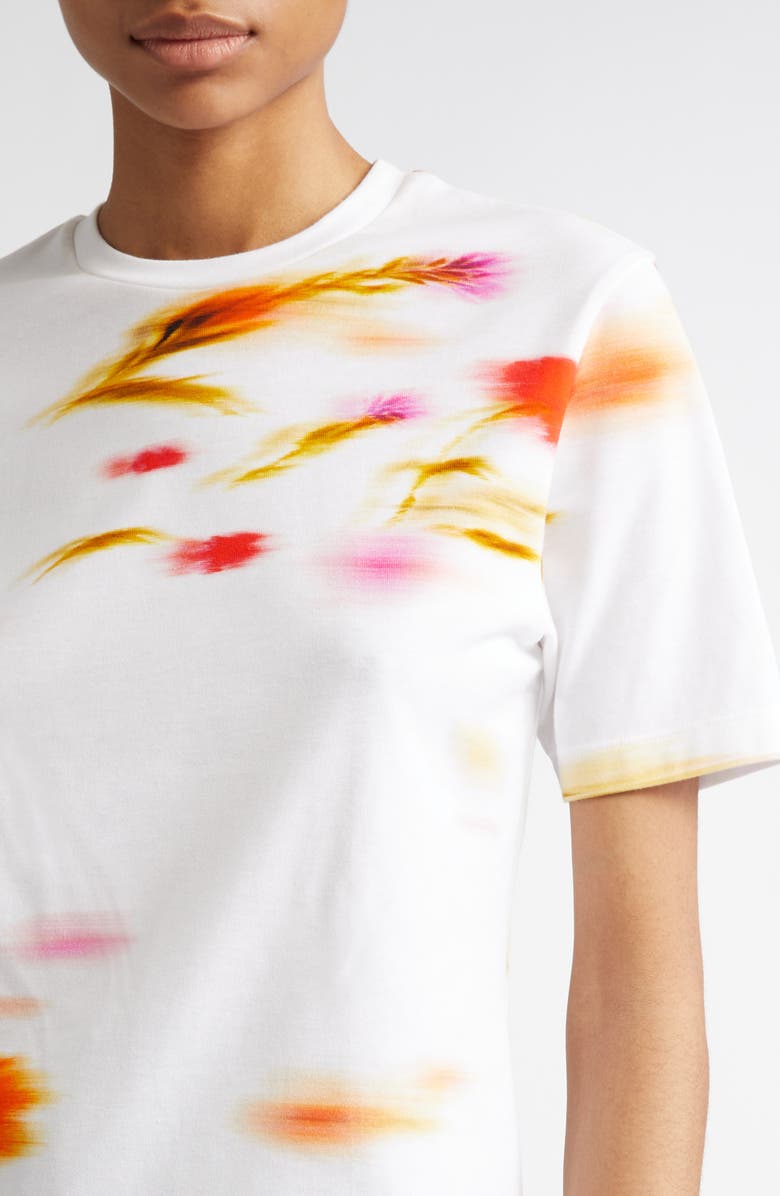 FERRAGAMO Blossom Print Cotton T-Shirt, Alternate, color, 