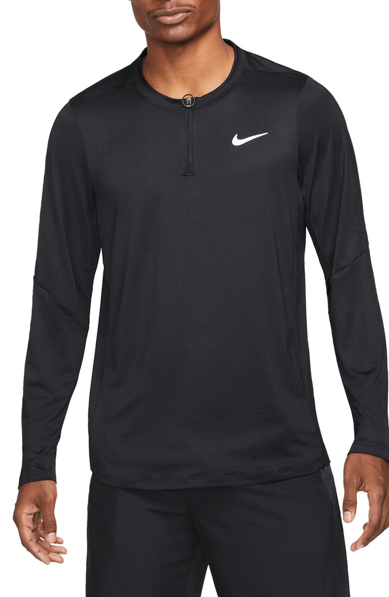Nike Court Dri-FIT Advantage Half Zip Tennis Top, Main, color, 
