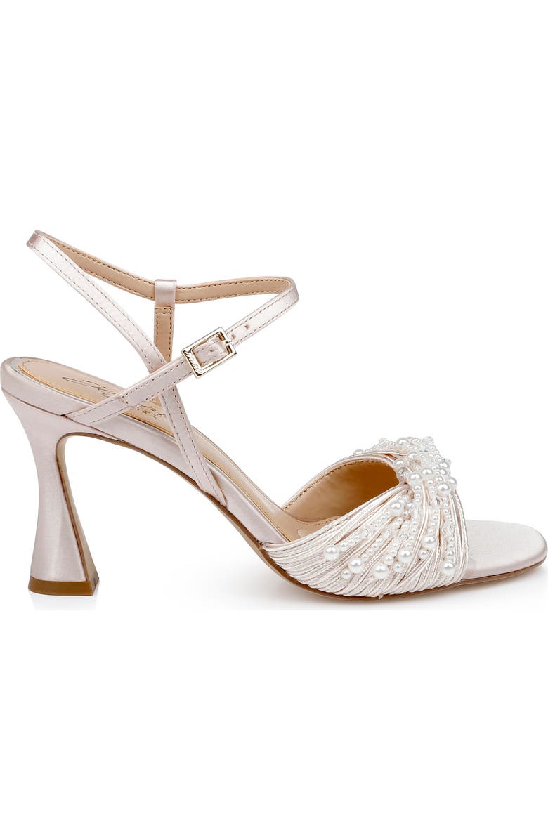 Jewel Badgley Mischka Fanny Ankle Strap Sandal, Alternate, color, Champagne Satin