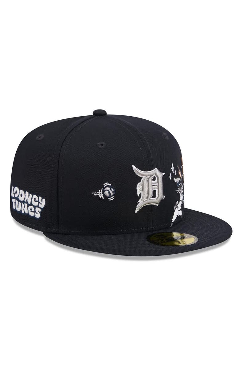 New Era Men's New Era Navy Detroit Tigers Looney Tunes Bugs Bunny 59FIFTY Fitted Hat, Main, color, Navy
