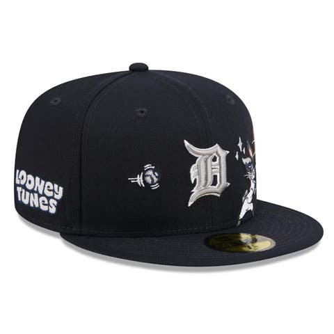 Men's New Era Navy Detroit Tigers Looney Tunes Bugs Bunny 59FIFTY Fitted Hat