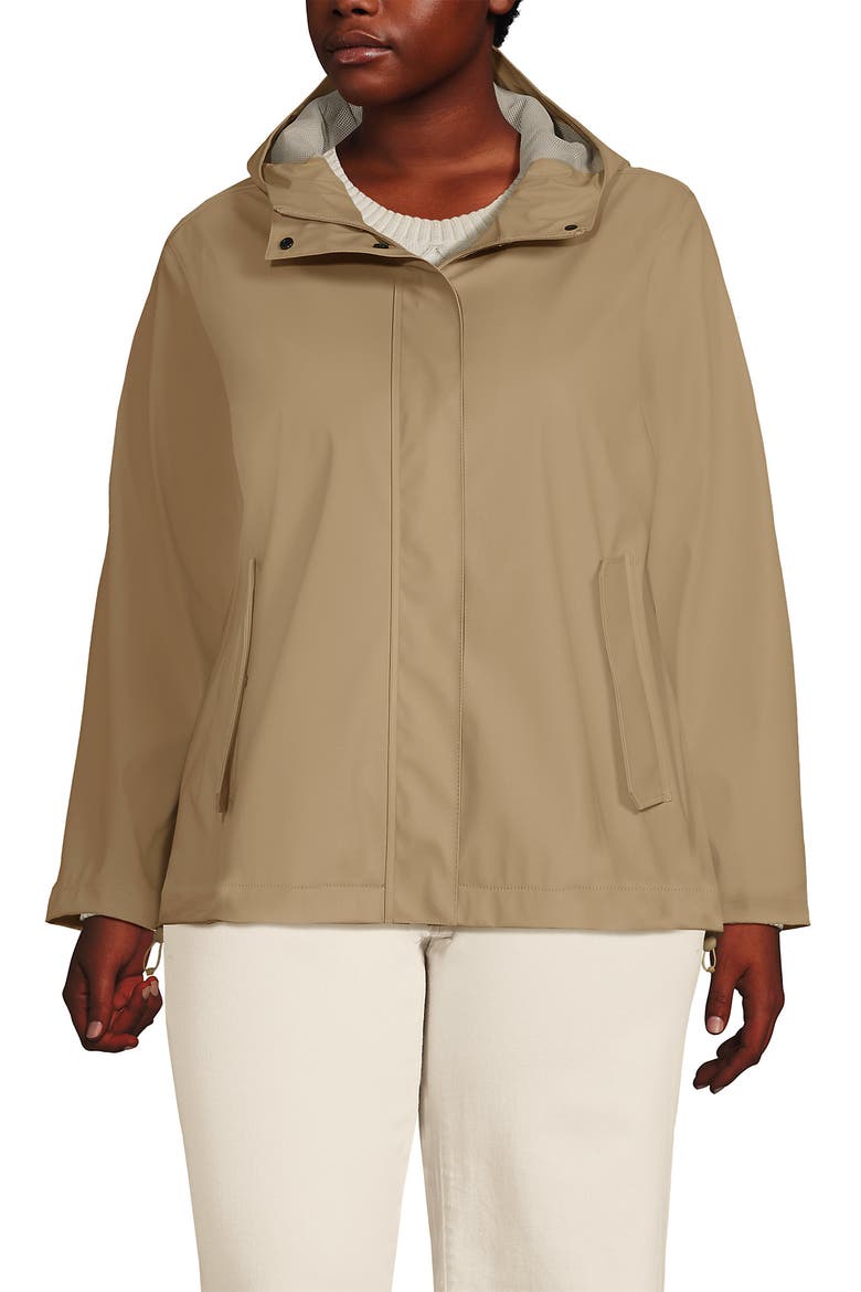 Squall Waterproof Rain Slicker Jacket, Main, color, Desert Tan