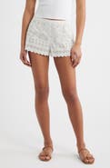 DÔEN Arda Eyelet Organic Cotton Mini Shorts