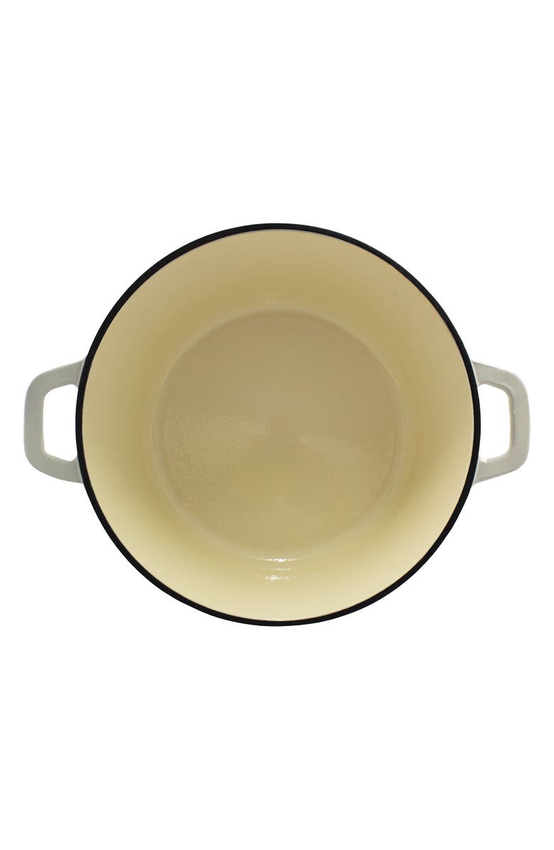 BergHOFF International Neo 7-Quart Cast Iron Round Covered Dutch Oven, Alternate, color, Cream