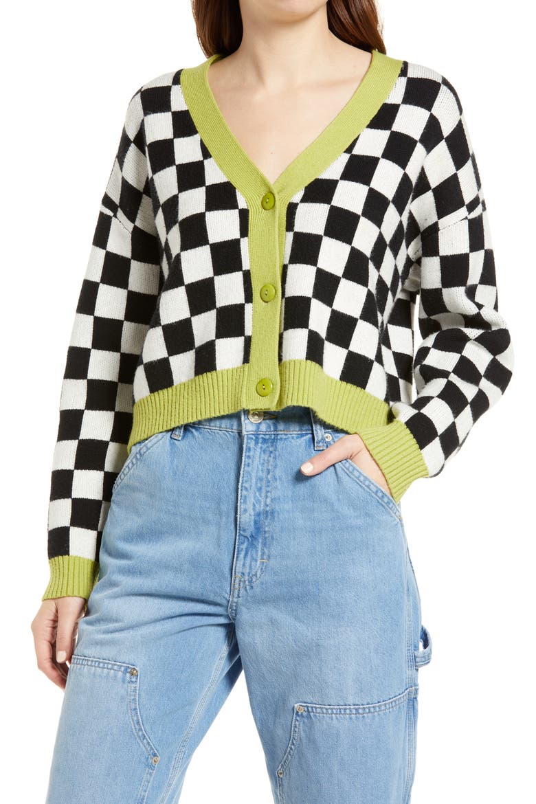 Andretti Cardigan, Alternate, color, RACING FLAG/ LIME