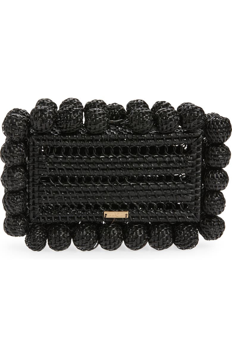 Cult Gaia Eos Rattan Box Clutch, Alternate, color,