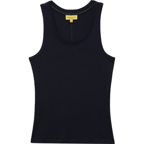 Hikerkind Ribbed Merino Tank Top In Black