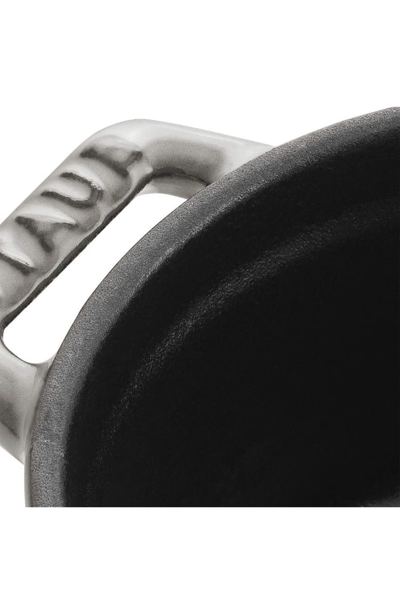 Staub Enameled Cast Iron 0.25-Quart Mini Cocotte, Alternate, color, Graphite Grey