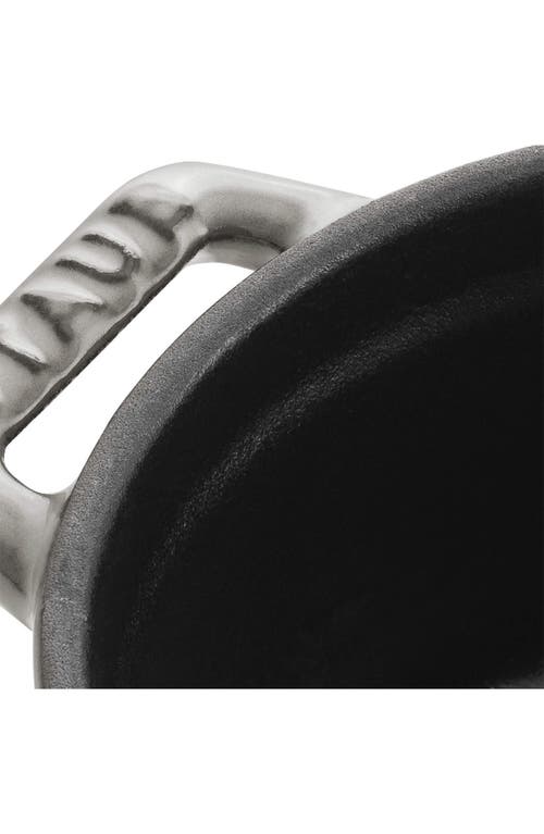 Staub Enameled Cast Iron 0.25-quart Mini Cocotte In Gray