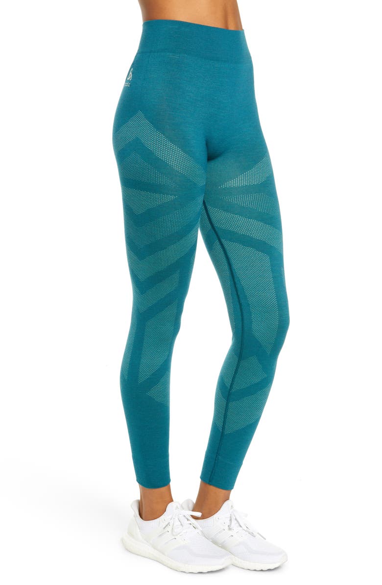 Odlo Women's Natural + Kinship Warm Base Layer Pants, Alternate, color, 