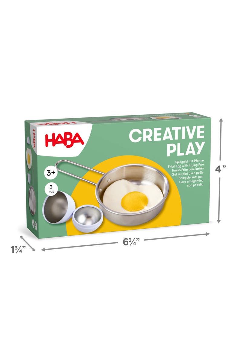 Creative Play Fried Egg & Pan Toy Playset, Alternate, color, Yellow Multi