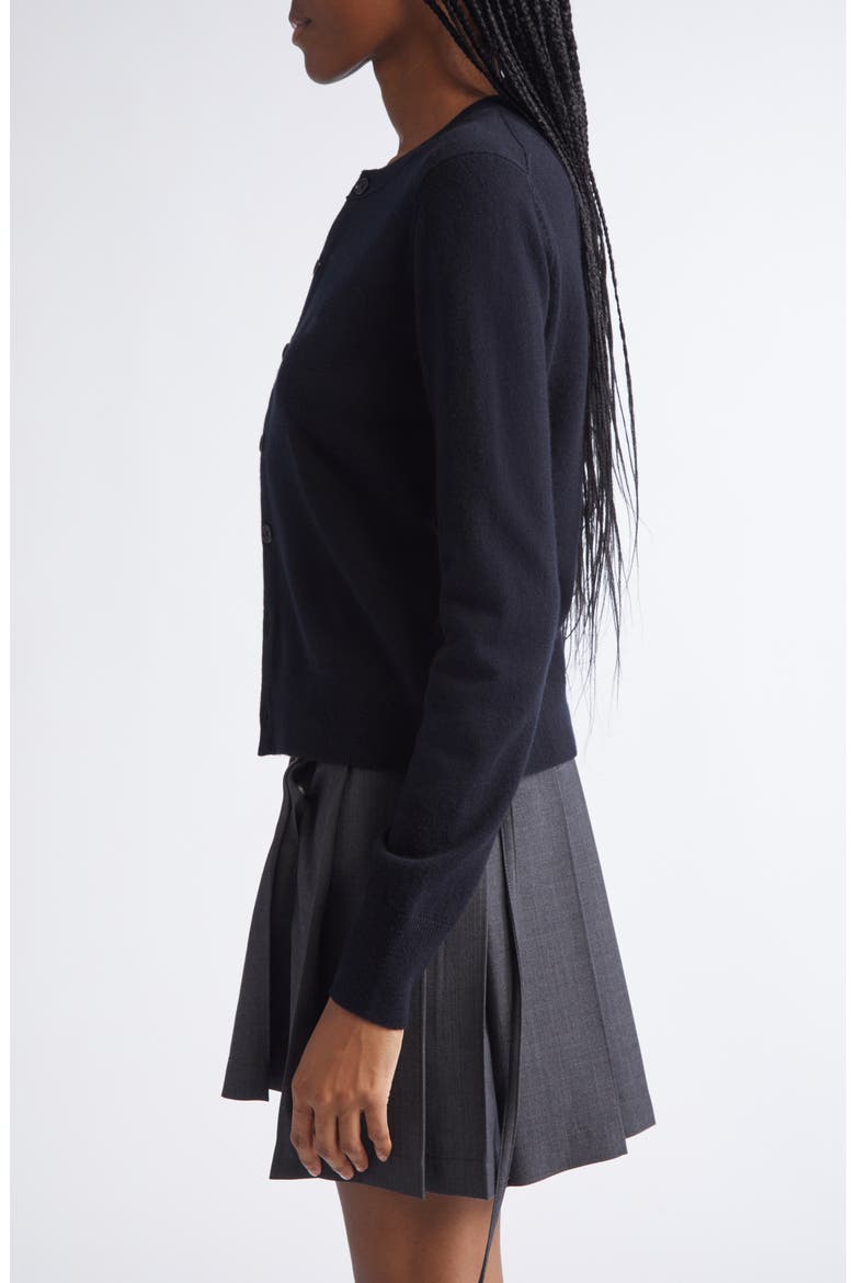Keny Core Wool & Yak Hair Cardigan, Alternate, color, BLACK