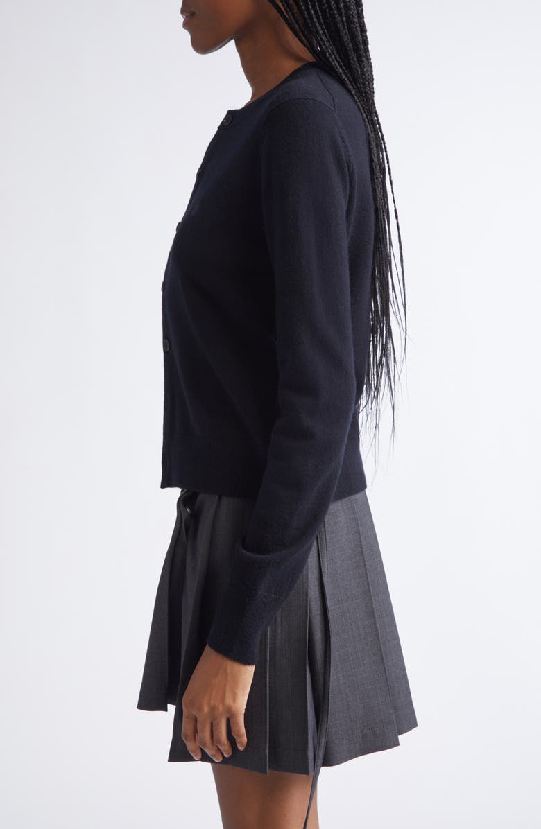 Acne Studios Keny Core Wool & Yak Hair Cardigan, Alternate, color, Black