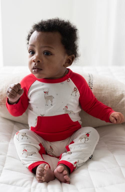 Kyte Baby Cloud Deer Romper In White