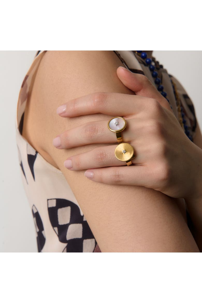 Ora Gold Adjustable Mini Ring, Alternate, color, Yellow Gold