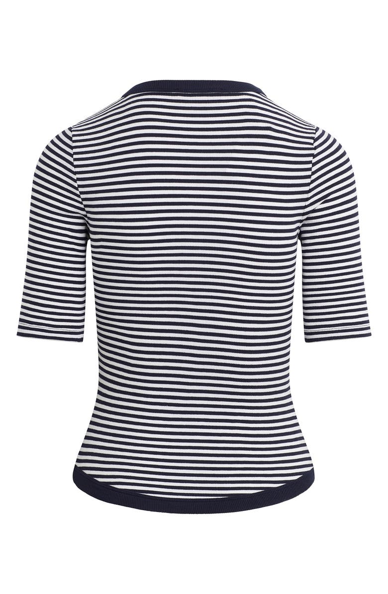 Favorite Daughter The Foundation Stripe Henley, Alternate, color, Navy/ White Stripe