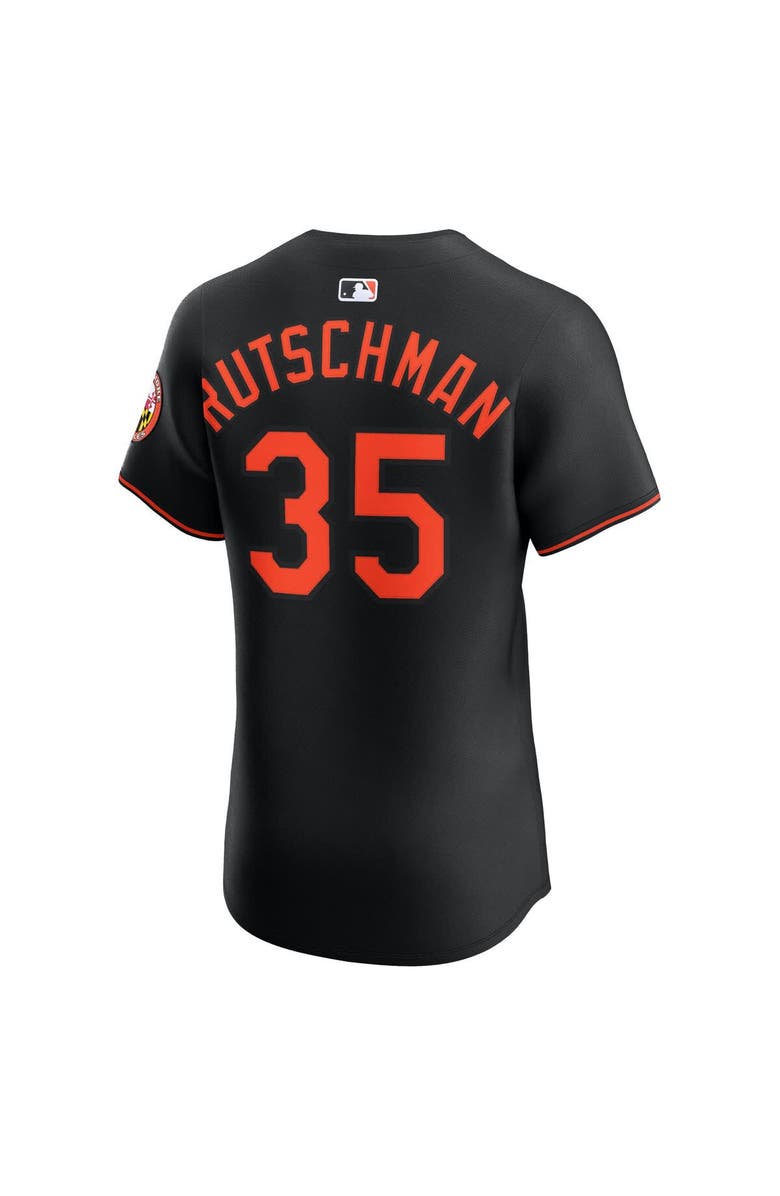 Nike Men's Nike Adley Rutschman Black Baltimore Orioles Alternate Elite Jersey, Alternate, color, Black