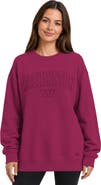 STARTER Women's Starter Maroon Washington Commanders Athleisure Oversized Fleece Sweatshirt