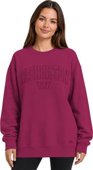 STARTER Women's Starter Maroon Washington Commanders Athleisure Oversized Fleece Sweatshirt
